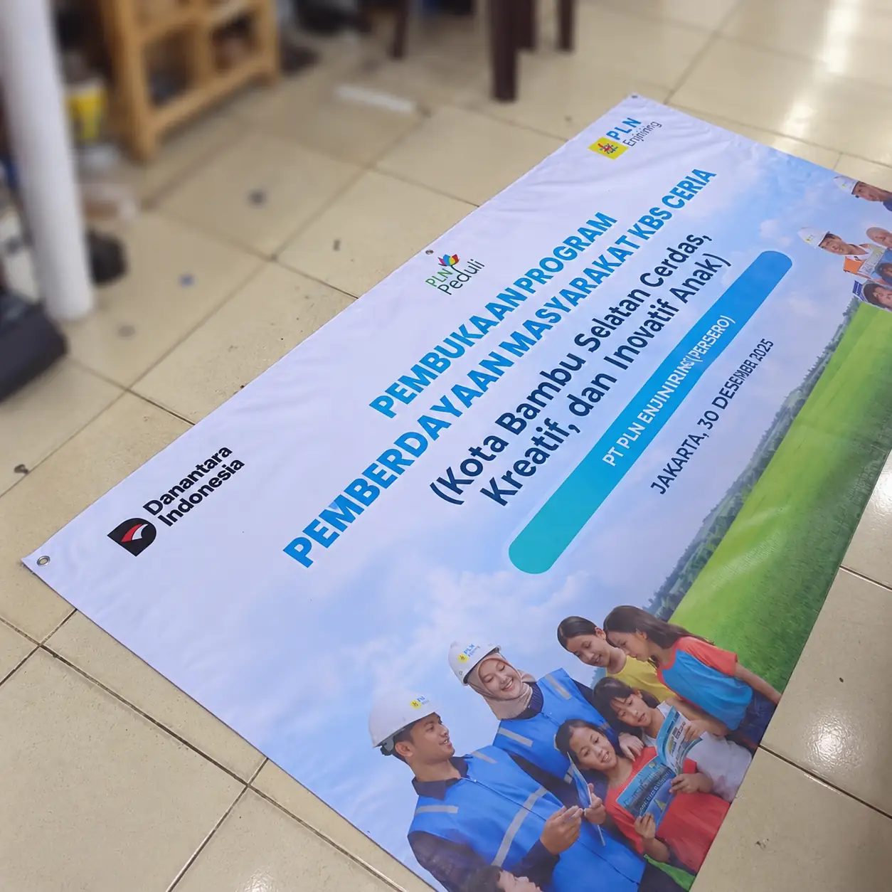 Contoh hasil cetak banner BIX PRINT