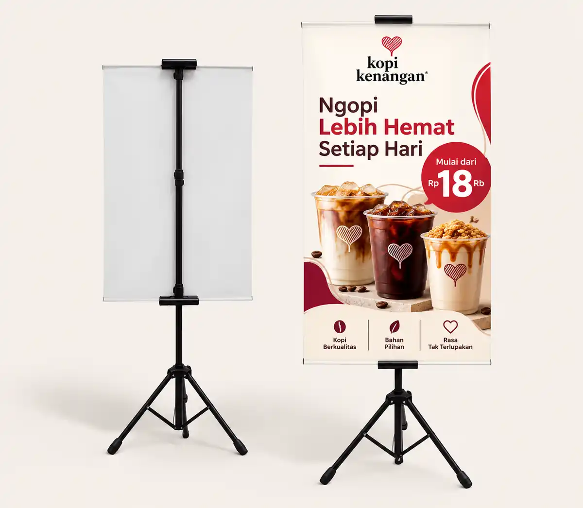 Cetak Tripod Banner BIX PRINT